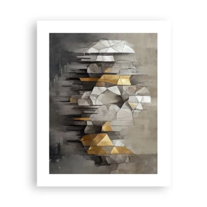 Poster - Composizione di ghiaccio e luce - 40x50 cm