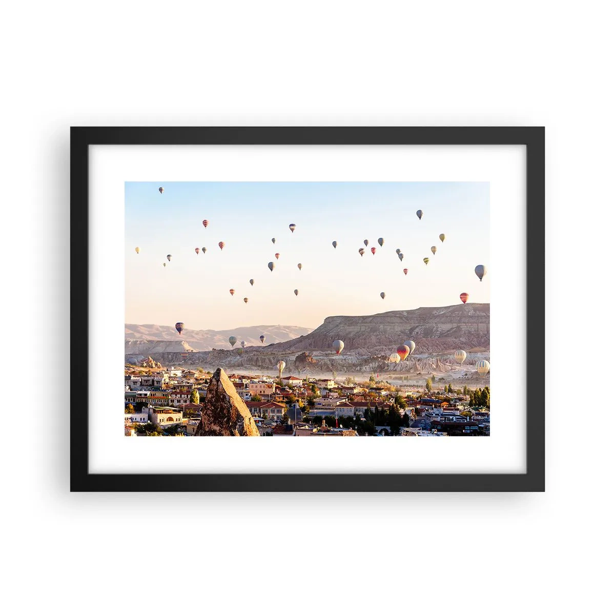 Poster in cornice nera - Come navi nel cielo - 40x30 cm