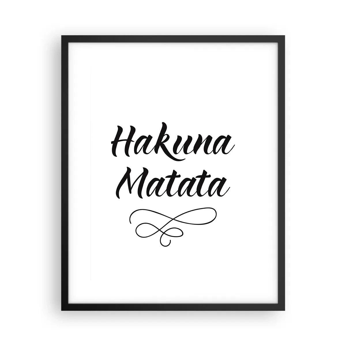 Poster in cornice nera - Il miglior consiglio - 40x50 cm