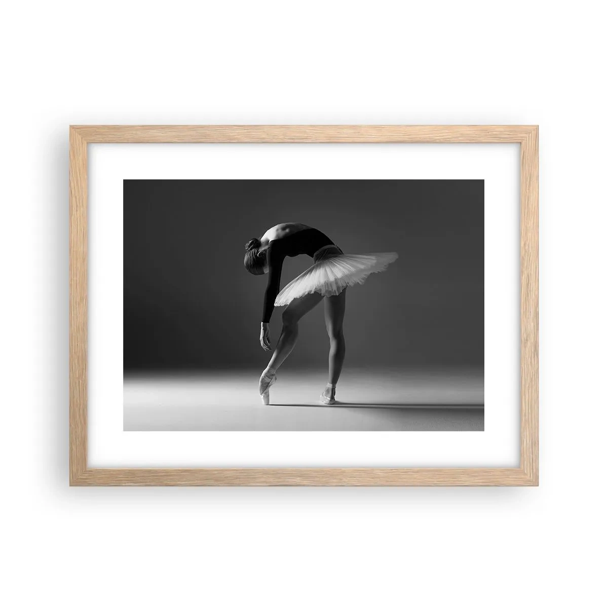 Poster in cornice rovere chiaro - Bella ballerina - 40x30 cm