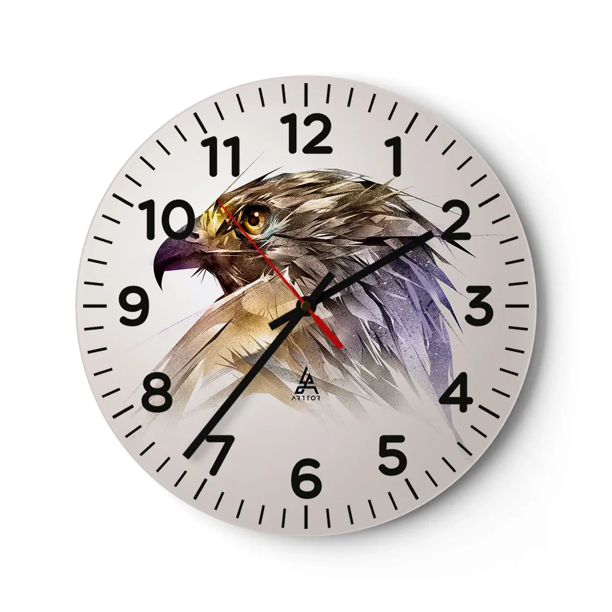 Orologio da parete - Orologio in Vetro - Ritratto di guerriero - 30x30 cm