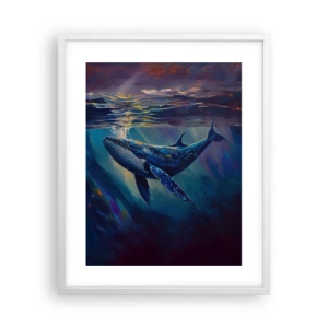 Poster in cornice bianca - Benvenuti nel mio mondo - 40x50 cm