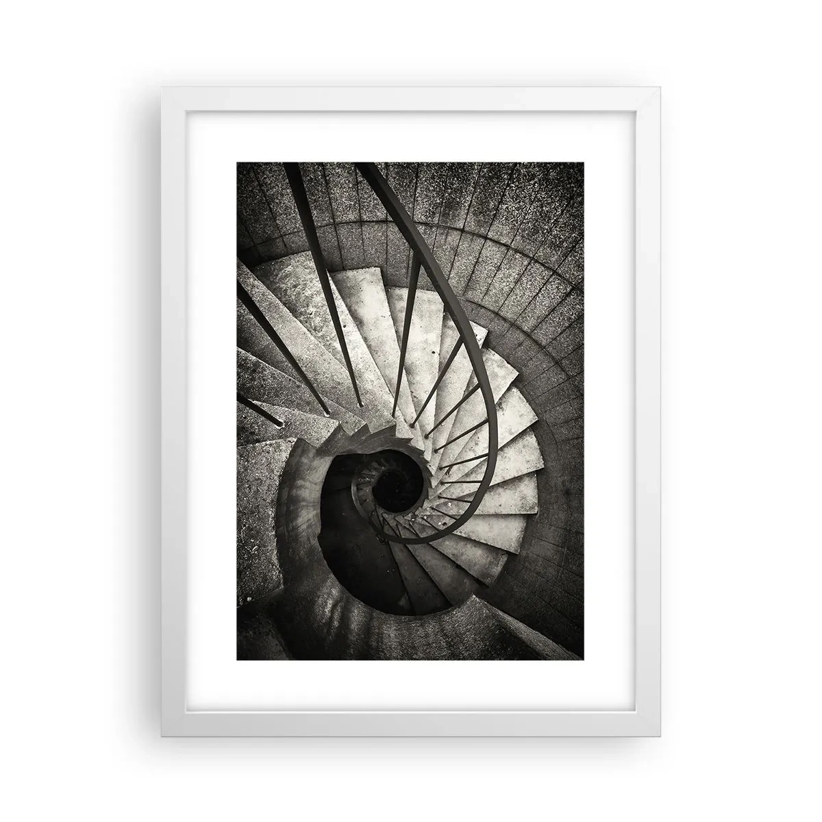 Poster in cornice bianca - Salire e scendere - 30x40 cm