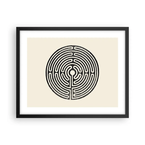 Poster in cornice nera - Ordine misterioso - 50x40 cm