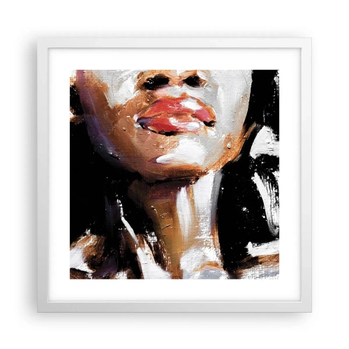 Poster in cornice bianca - Orgoglio senza pregiudizio - 40x40 cm