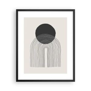 Poster in cornice nera - Tremore e fiducia - 40x50 cm