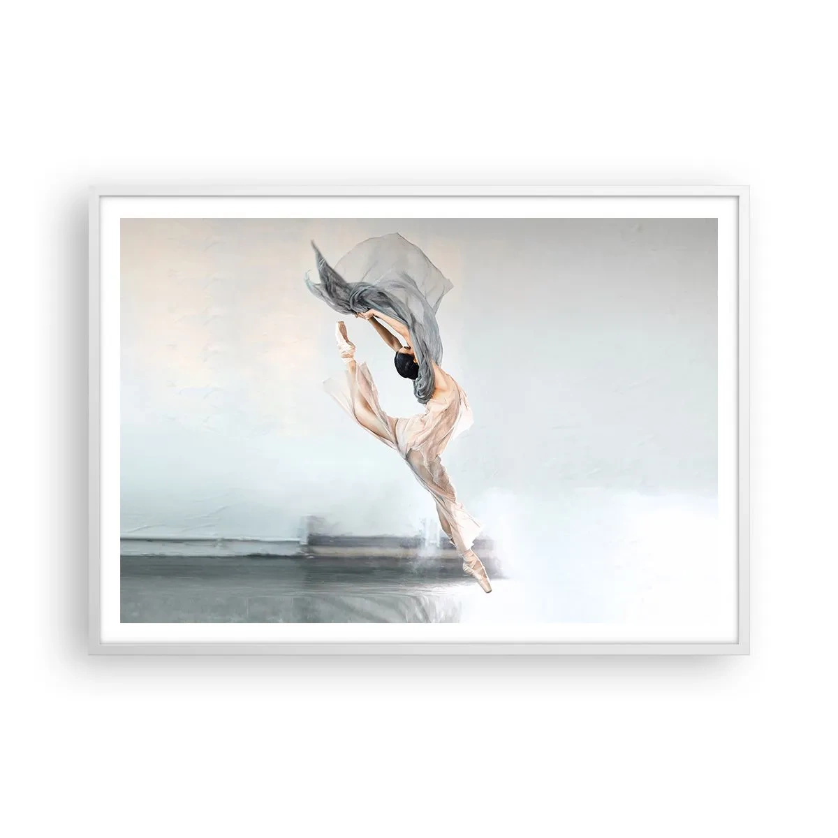 Poster in cornice bianca - Nell'estasi della danza - 100x70 cm