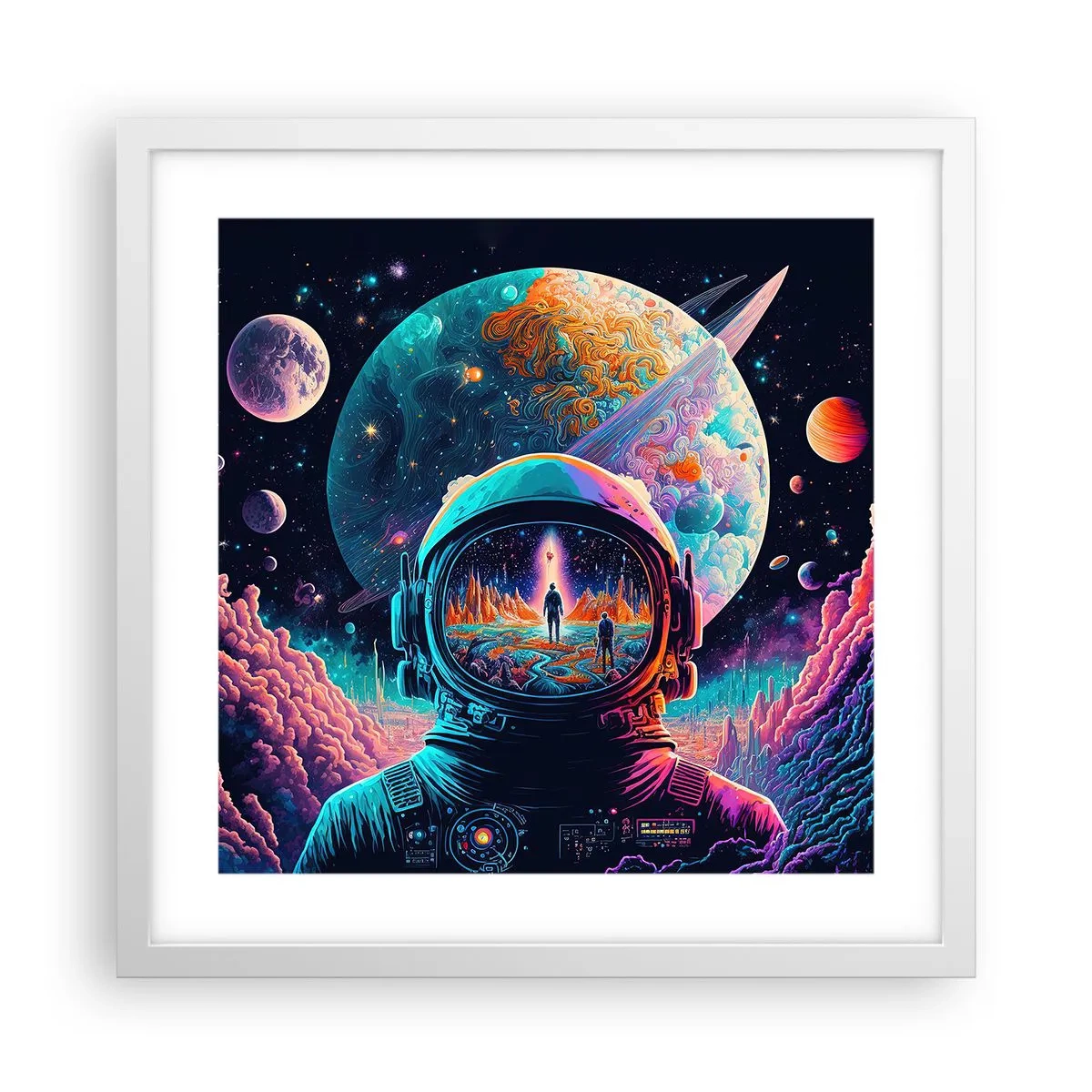 Poster in cornice bianca - I filosofi non l'avevano pensato - 40x40 cm
