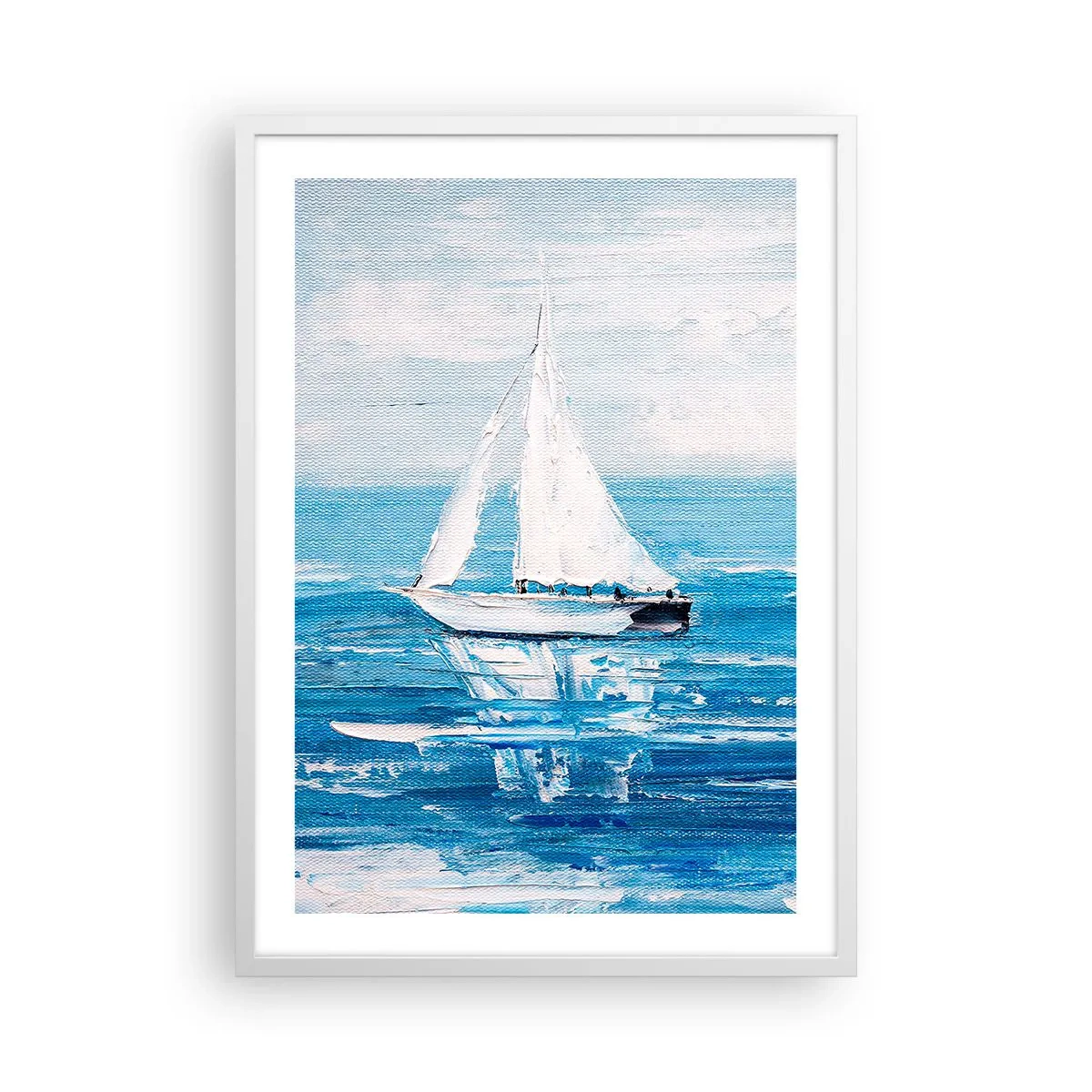 Poster in cornice bianca - Con un amico al fianco - 50x70 cm