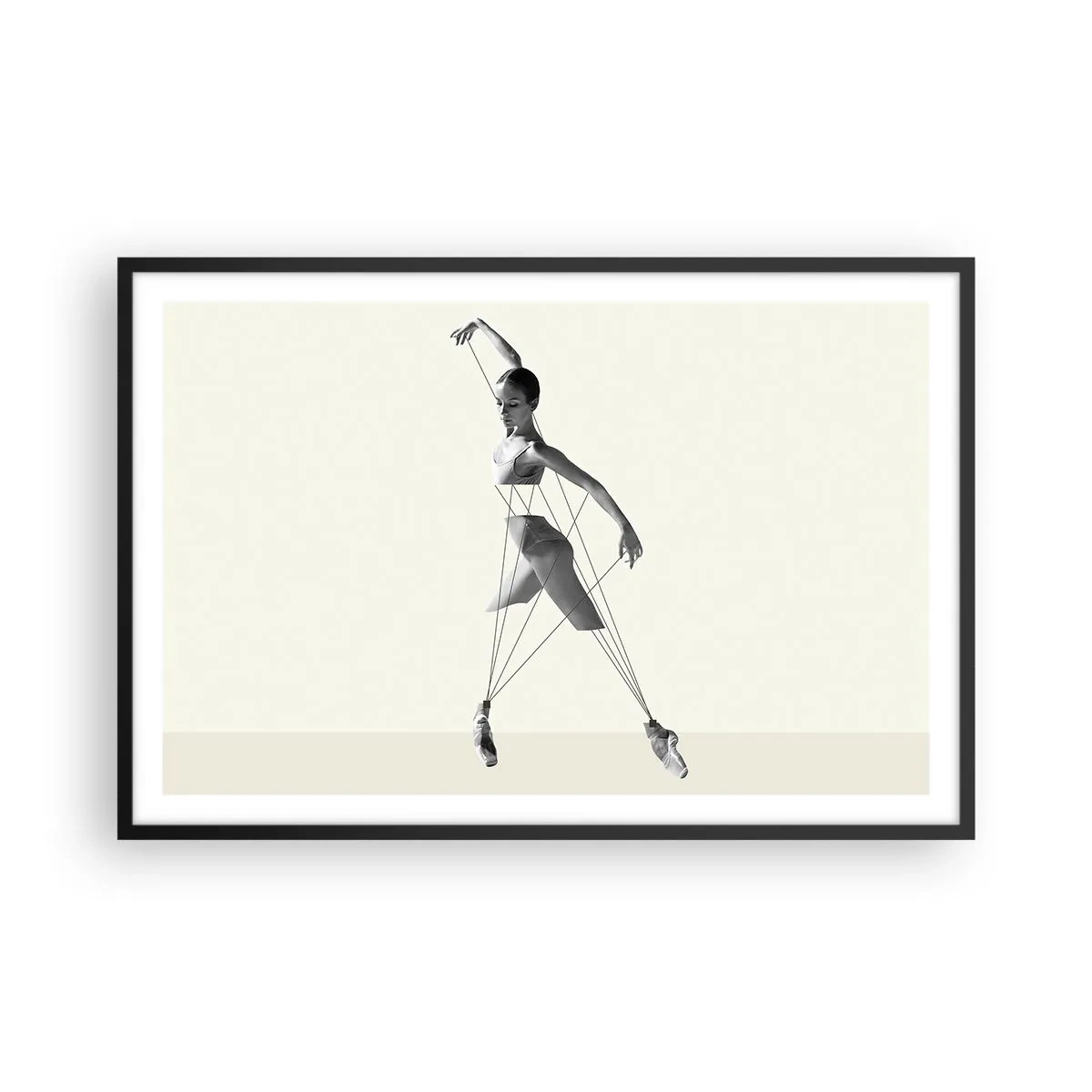 Poster in cornice nera - Nel teatro del mondo - 91x61 cm