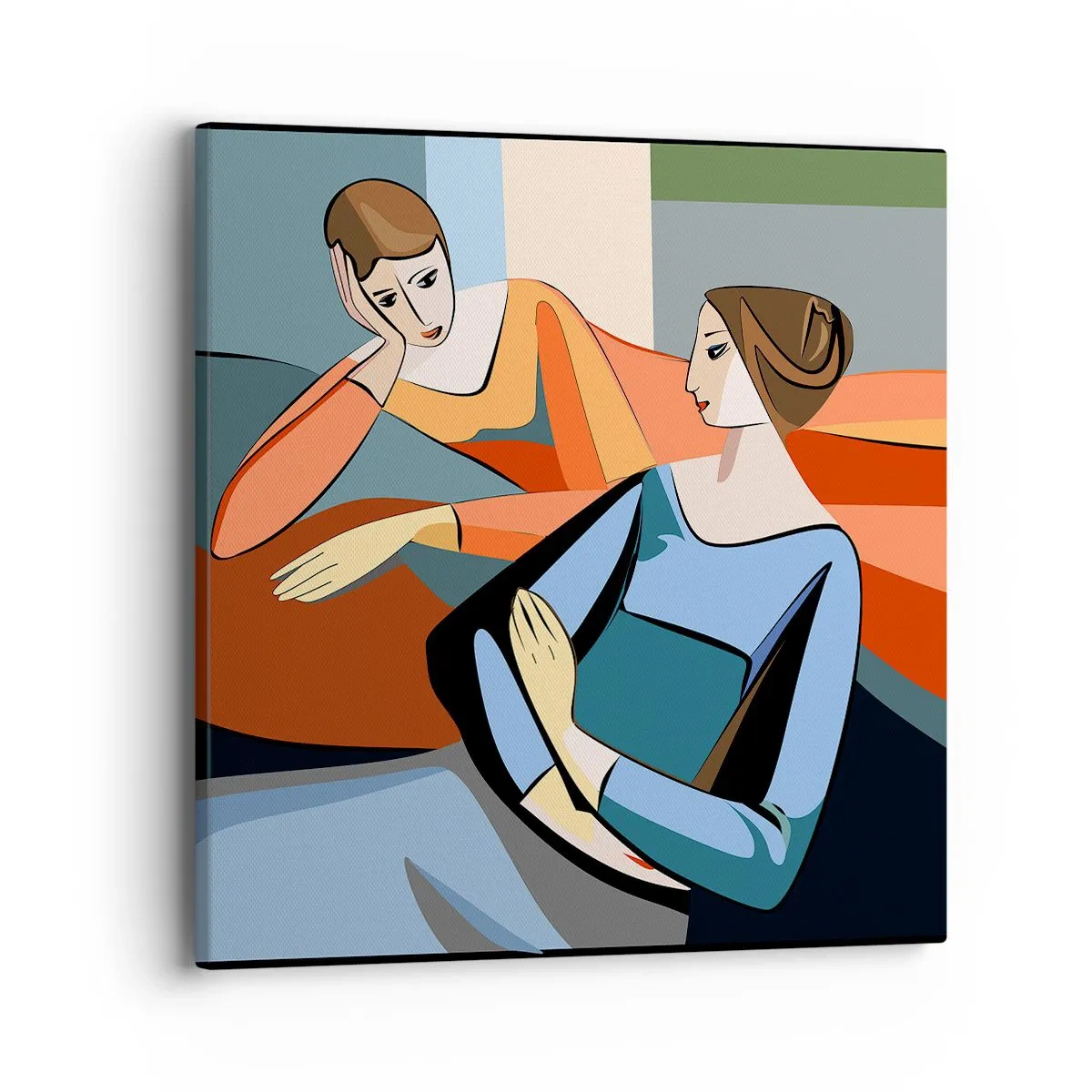 Quadro su tela - Stampe su Tela - Il momento delle confidenze - 40x40 cm