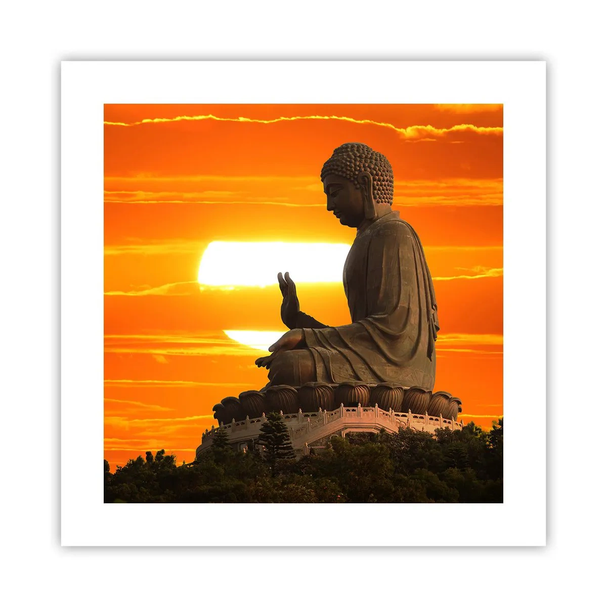 Poster - Senza paura davanti al mondo - 40x40 cm