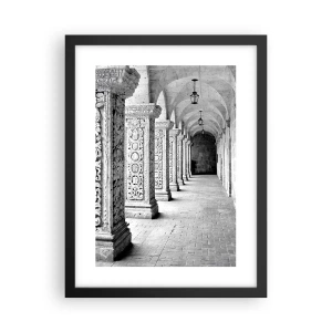 Poster in cornice nera - Dove porterà? - 30x40 cm