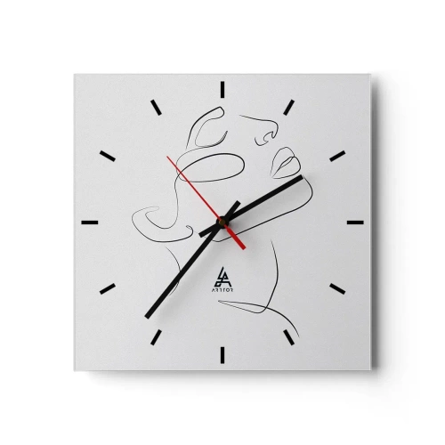 Orologio da parete - Orologio in Vetro - I meandri dei sogni - 40x40 cm