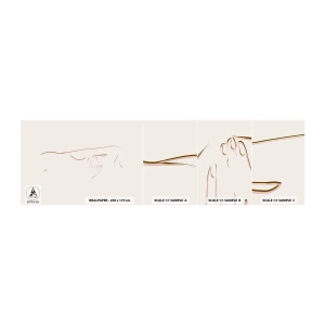 Campione di Fotomurale Adesivo Deluxe Sticker - La forma del desiderio - Astrazione, Grafica, Pezzo - 100x30 cm