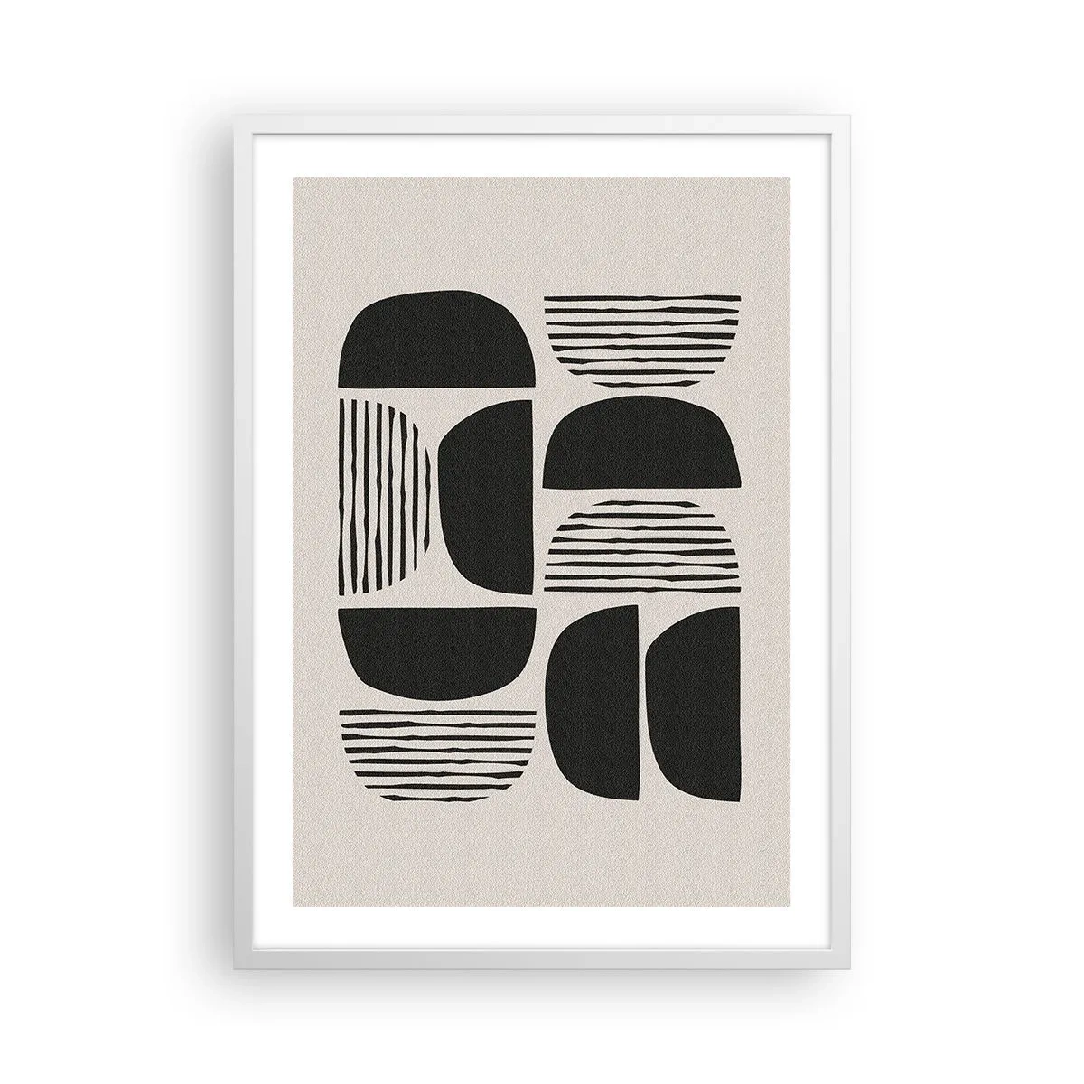 Poster in cornice bianca - Sistemi di metà - 50x70 cm