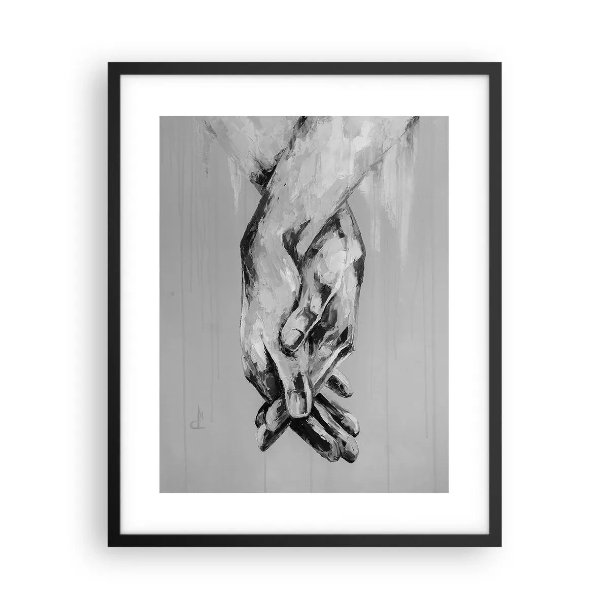 Poster in cornice nera - Inizio... - 40x50 cm