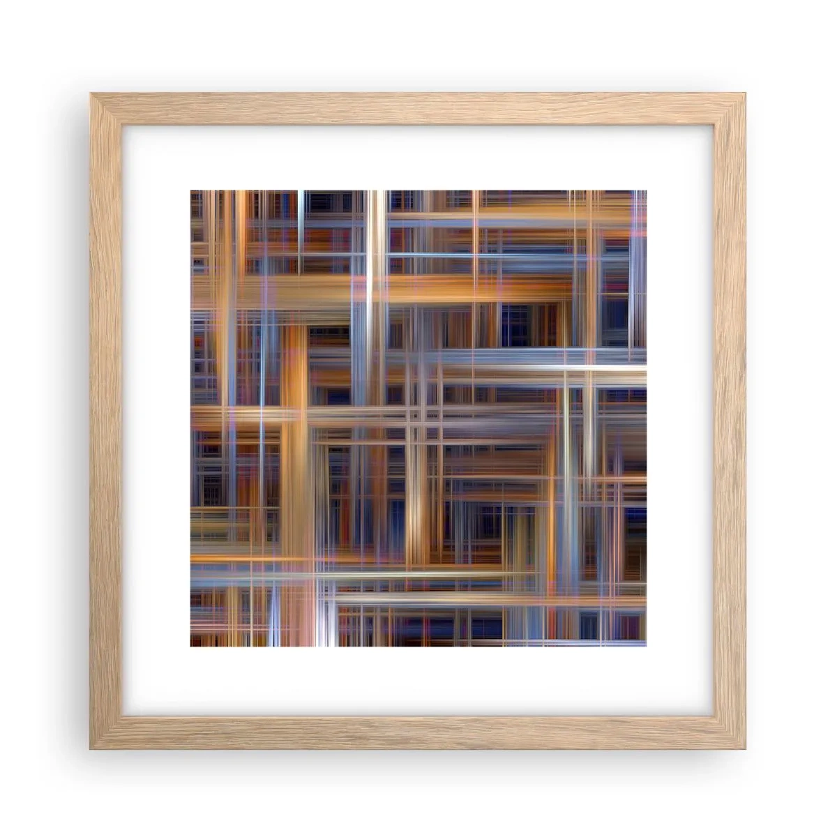 Poster in cornice rovere chiaro - Tessute con la luce - 30x30 cm