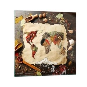 Quadro su vetro - Tutti i gusti del mondo - 30x30 cm