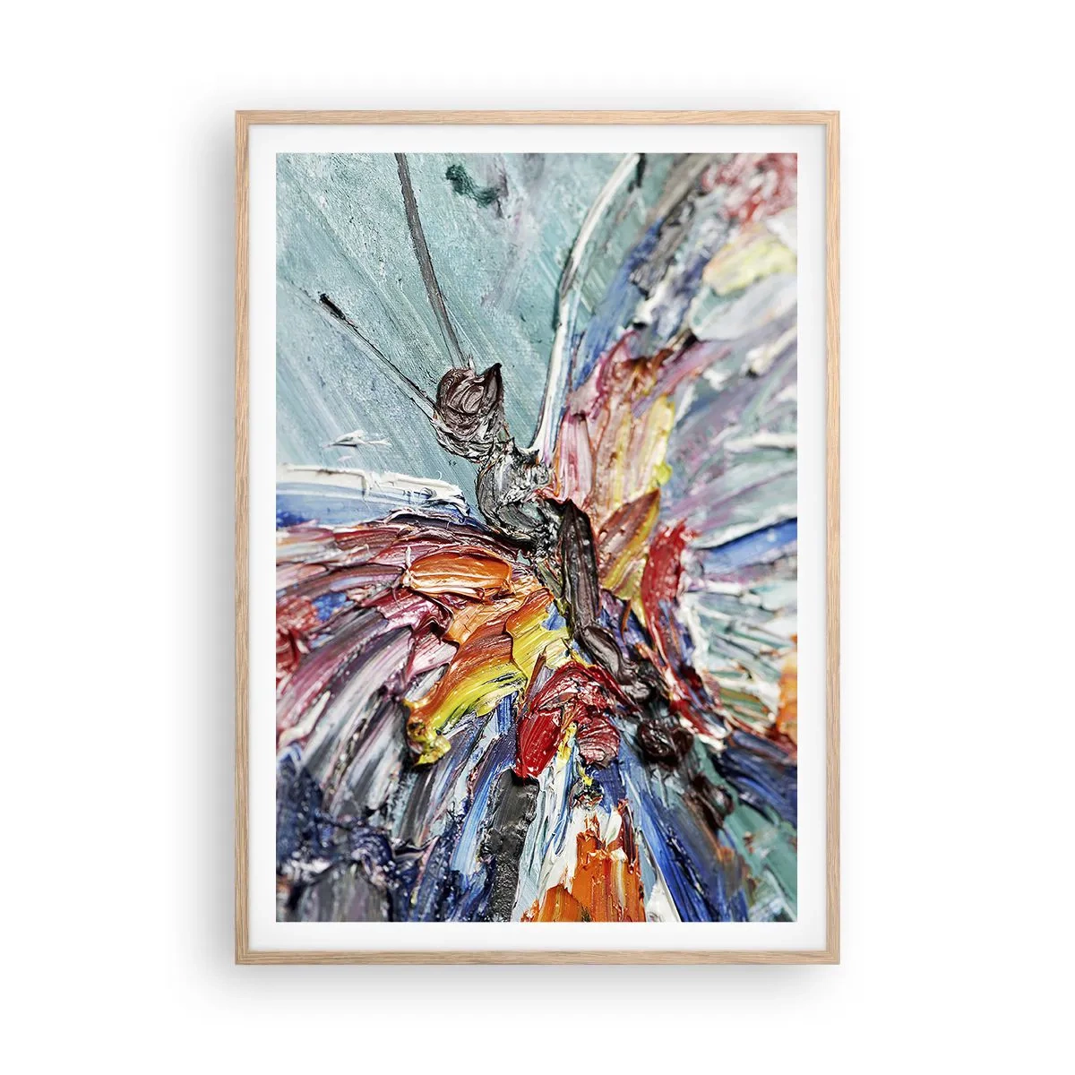 Poster in cornice rovere chiaro - Dipinto dalla natura - 70x100 cm