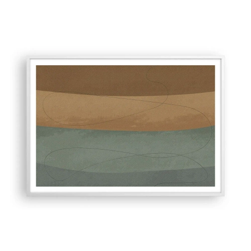 Poster in cornice bianca - Composizione orizzontale - 100x70 cm