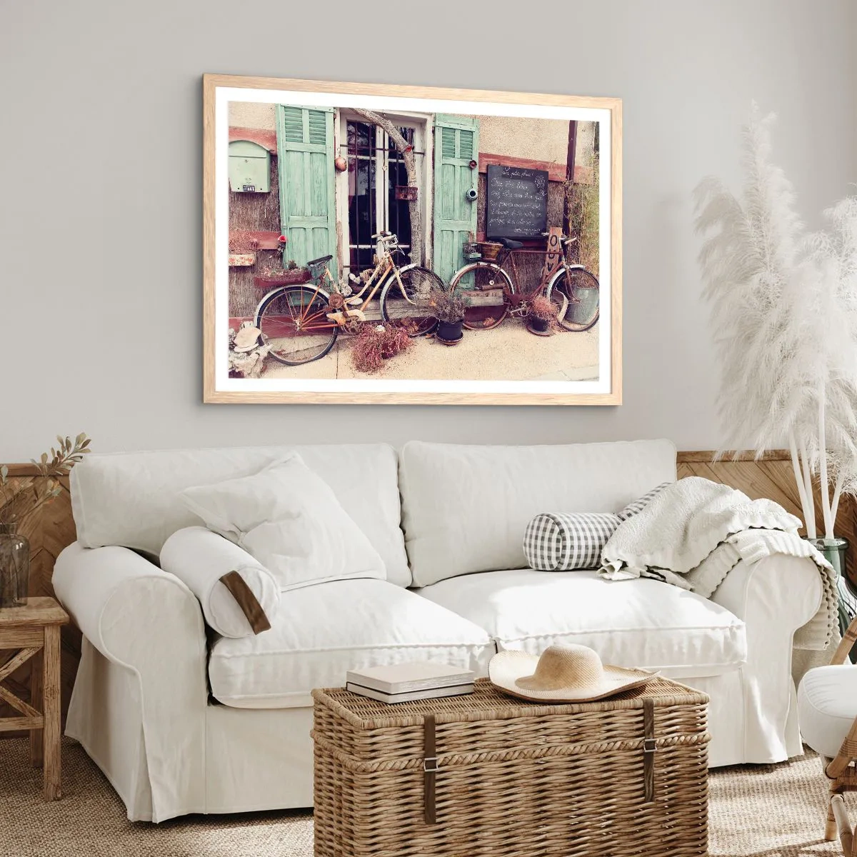 Poster in cornice rovere chiaro - Evviva la provincia - 91x61 cm