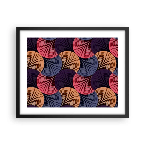 Poster in cornice nera - Al ritmo delle sfere - 50x40 cm