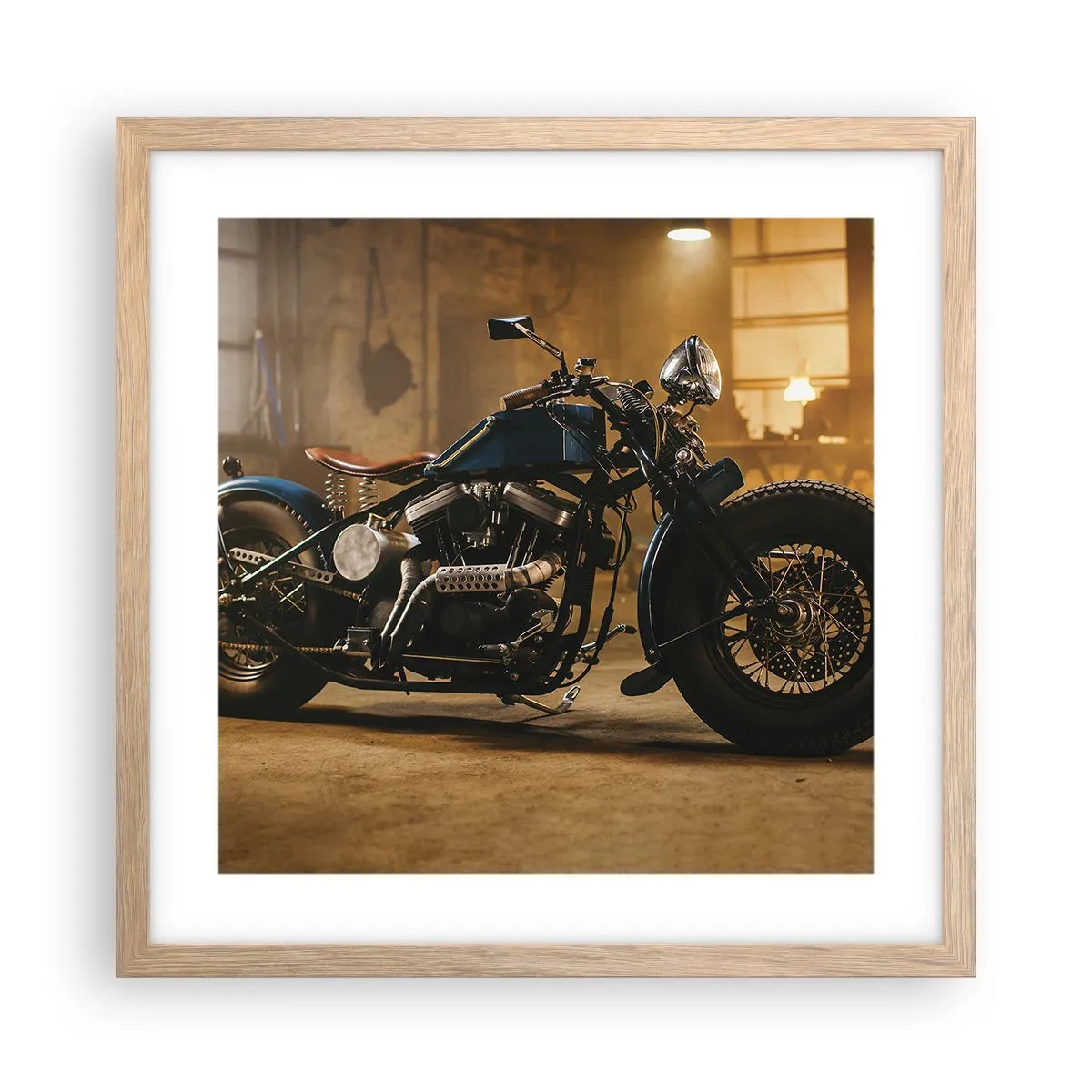Poster in cornice rovere chiaro - Posso tutto - 40x40 cm