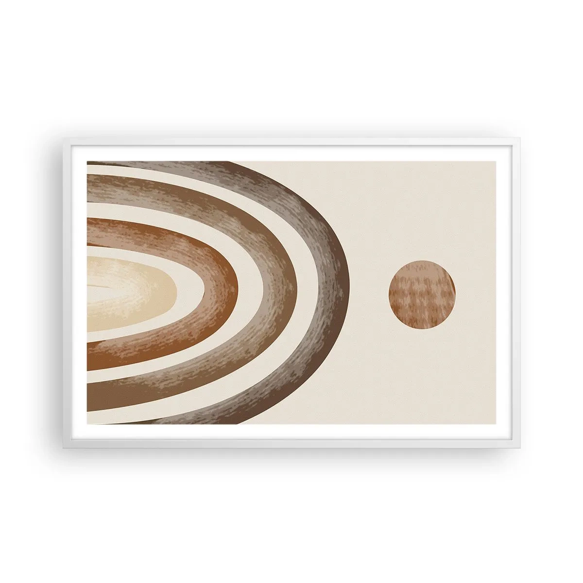 Poster in cornice bianca - In una galassia lontana - 91x61 cm