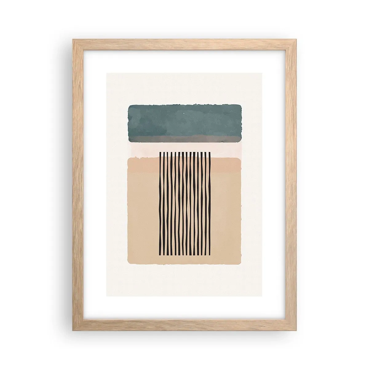 Poster in cornice rovere chiaro - Tutto a posto - 30x40 cm