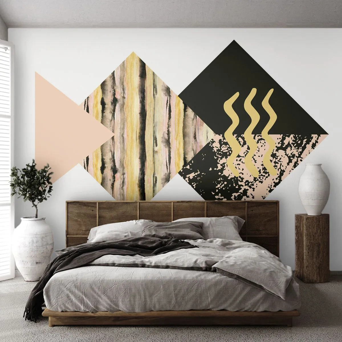 Fotomurali Premium Sand - Non è così facile - Astrazione, Pezzo, Arte Moderna - 150x105 cm