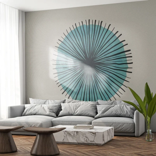 Fotomurali Autoadesivo Deluxe Sticker - Radiosamente nel blu - Astrazione, Pezzo, Arte Moderna - 250x175 cm