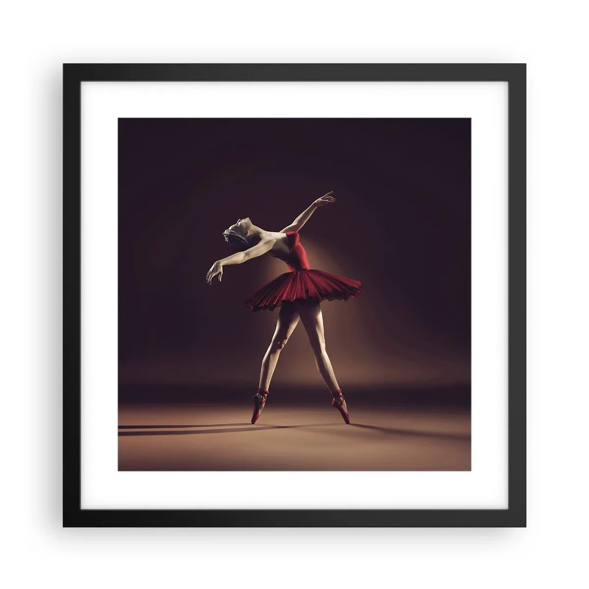 Poster in cornice nera - Prima ballerina - 40x40 cm