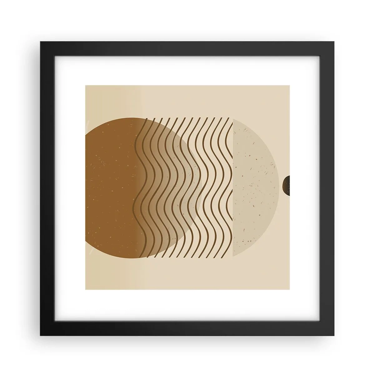 Poster in cornice nera - Sull'origine delle figure geometriche - 30x30 cm