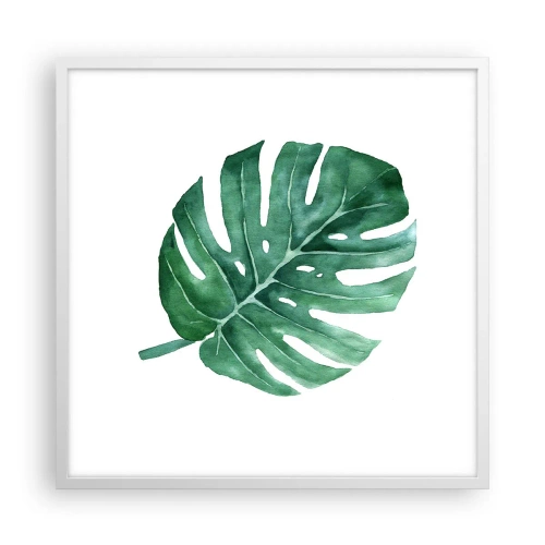 Poster in cornice bianca - Concetto verde - 60x60 cm