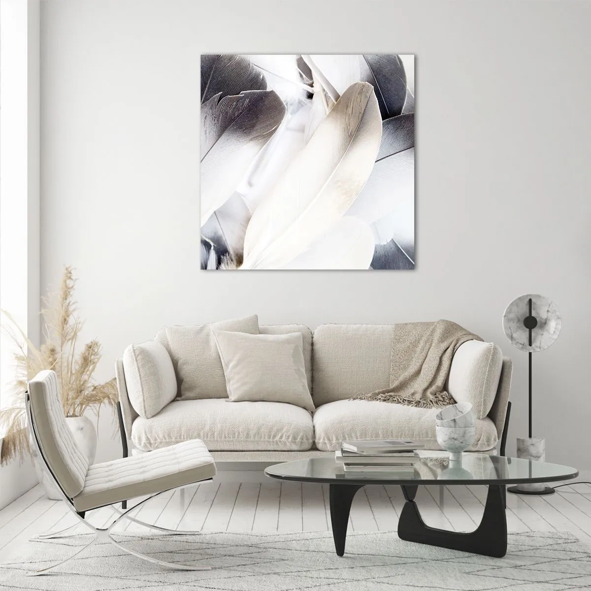 Quadro su vetro - Quasi angeliche - 60x60 cm