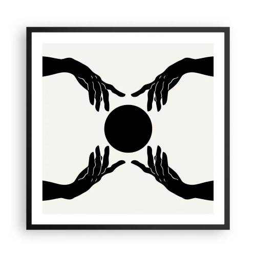 Poster in cornice nera - Segno misterioso - 60x60 cm