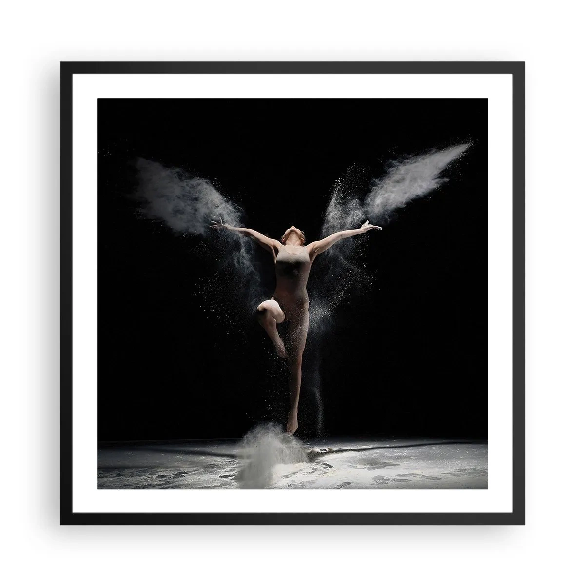 Poster in cornice nera - Gli elfi esistono - 60x60 cm