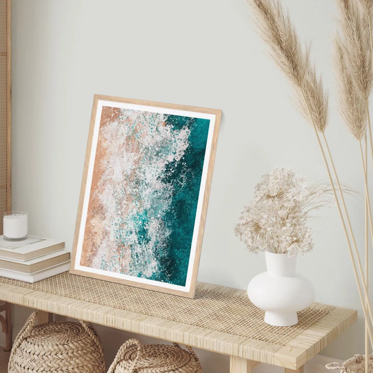 Poster in cornice rovere chiaro - Storie di mare - 70x100 cm