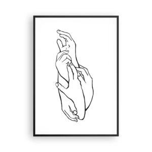 Poster in cornice nera - Il tocco buono - 70x100 cm