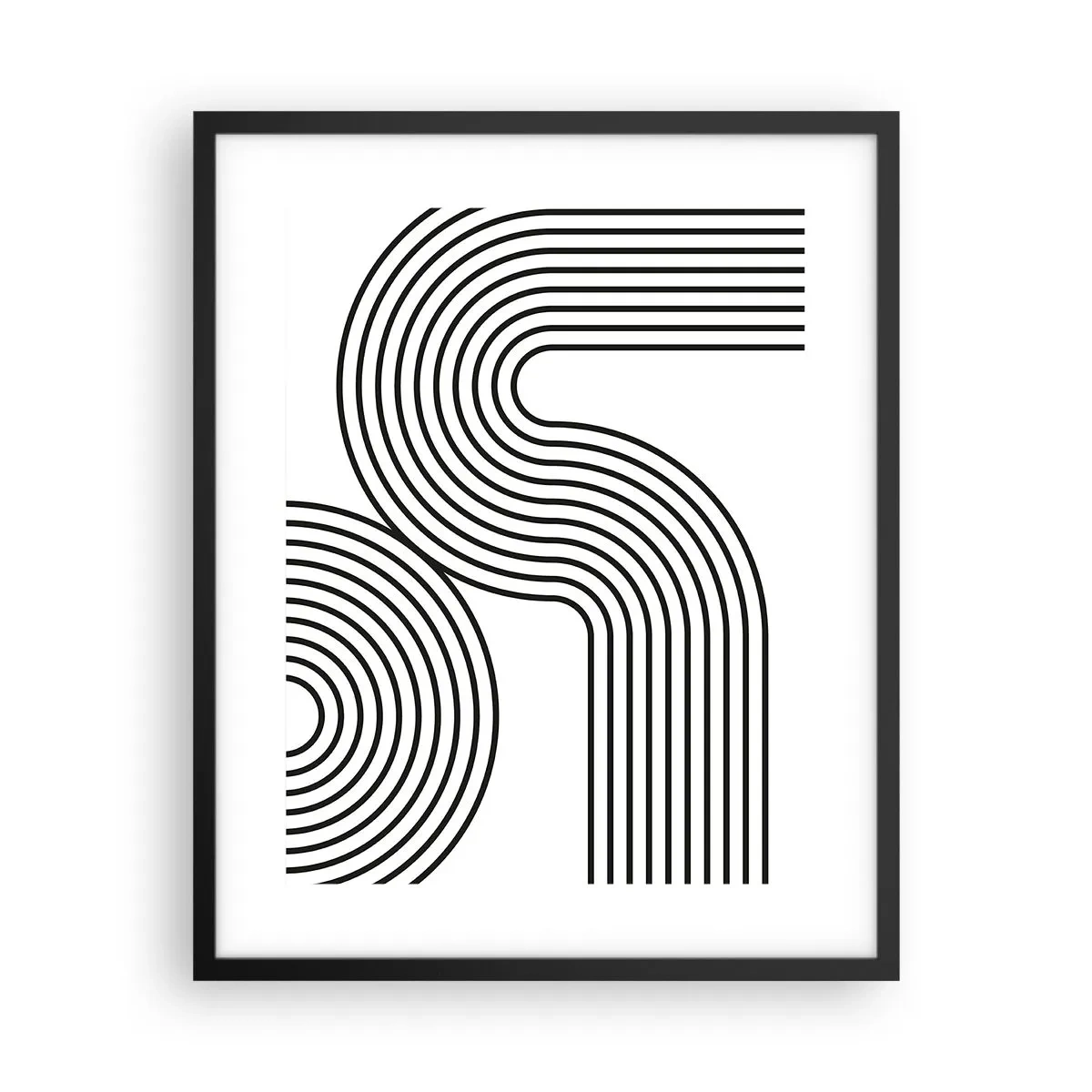 Poster in cornice nera - In curva - 40x50 cm