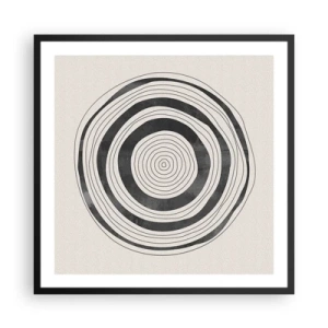 Poster in cornice nera - Conta ciò che sta in mezzo - 60x60 cm