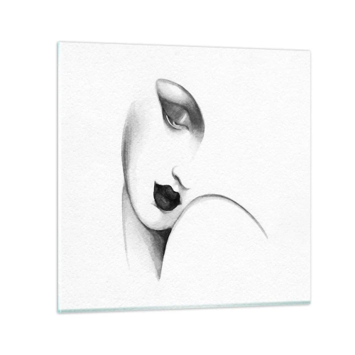 Quadro su vetro - Nello stile di Lempicka - 30x30 cm