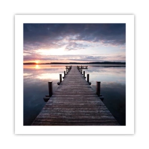 Poster - Il silenzioso confine del giorno e della notte - 50x50 cm