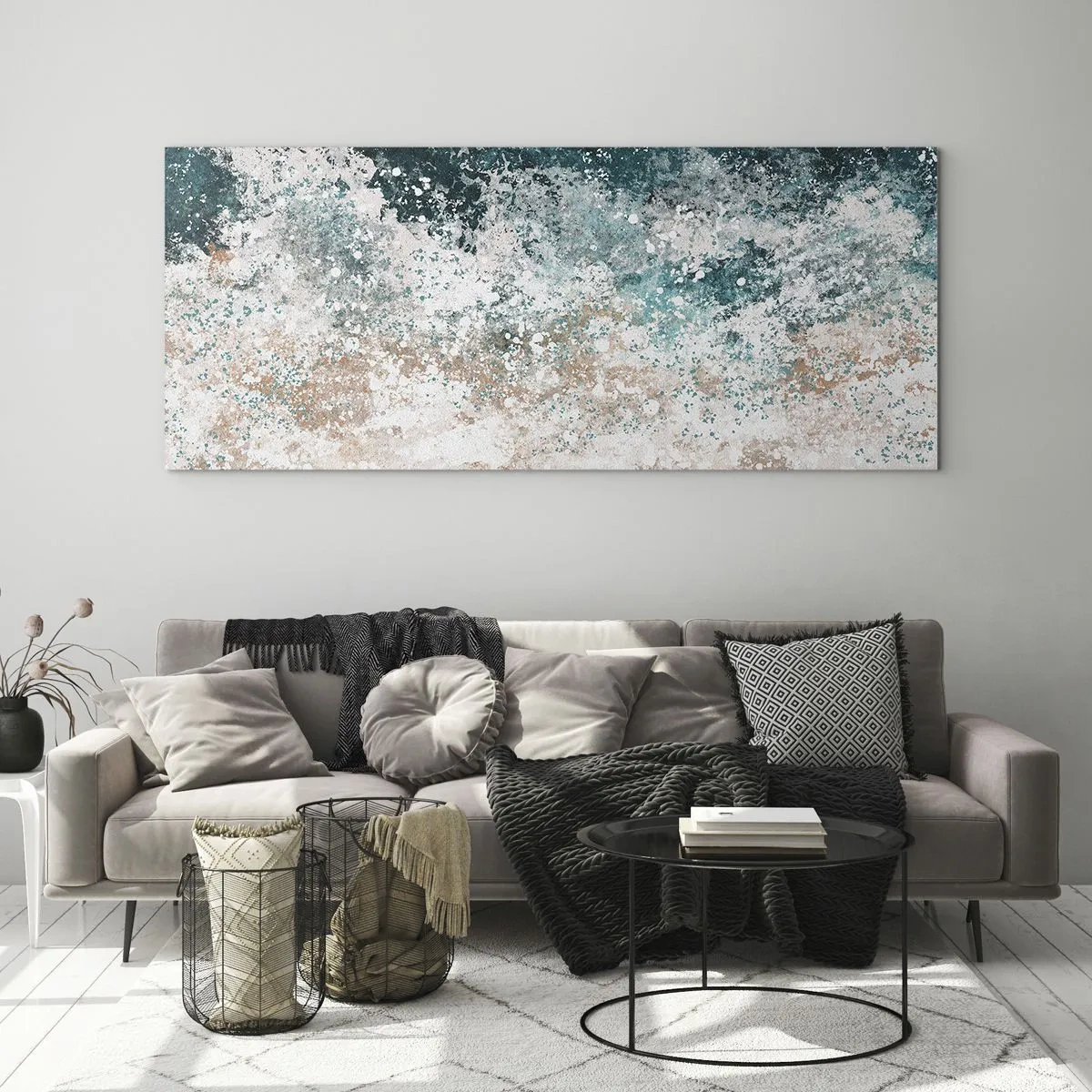 Quadro su vetro - Storie di mare - 100x40 cm