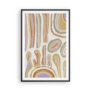 Poster in cornice nera - Sezioni colorate - 61x91 cm