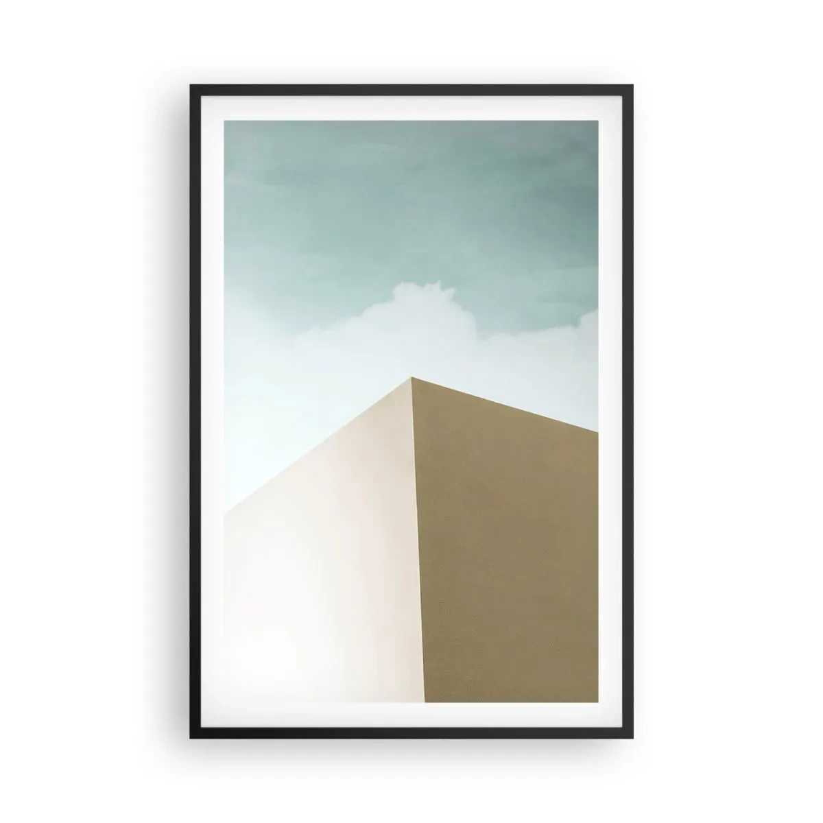 Poster in cornice nera - Geometria di un'estate assolata - 61x91 cm