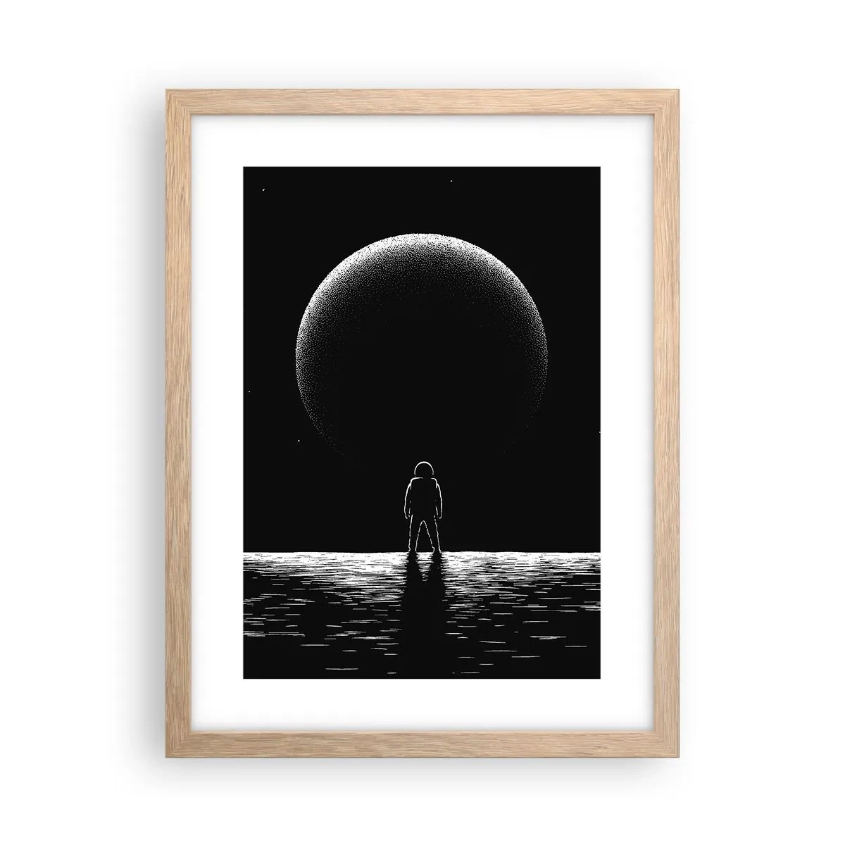 Poster in cornice rovere chiaro - Faccia a faccia - 30x40 cm