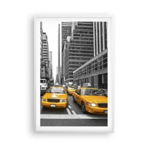 Poster in cornice bianca - Siamo noi che coloriamo la città - 61x91 cm