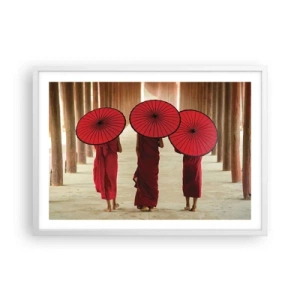 Poster in cornice bianca - In cammino verso la Terra Pura - 70x50 cm